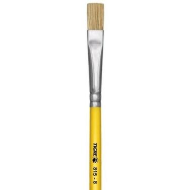 Imagem de Pincel Escolar Chato Amarelo 815 Nº 08 - Tigre