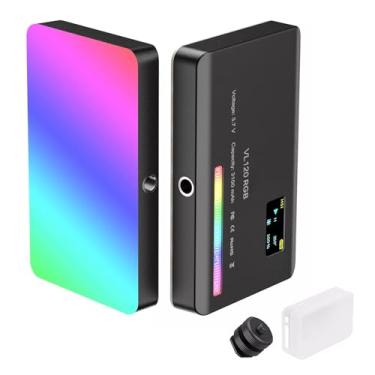 Imagem de Luz para Gravar Video Iluminação para Video Luz Led Portatil Vl120 Rgb Led Light 2500k-9000k Fotografia Luz De Preenchime-FBA