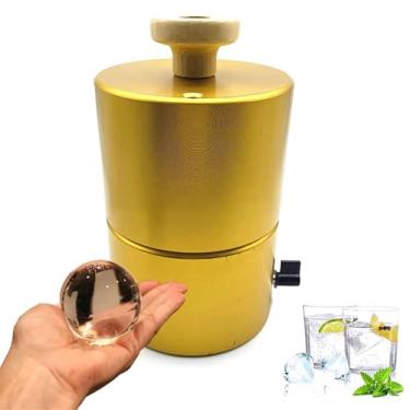 Imagem de Máquina de gelo com diamante, molde redondo para cubos de gelo, 30 a 70 mm, molde de prensa de bolas de gelo, formato completo, para bares, clubes, restaurantes, cafés, bares