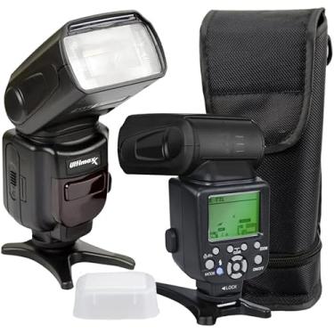 Imagem de Ultimaxx Flash TTL profissional com visor LCD e capas para Canon EOS 5DS 5DSR 5S Mark IV 5D Mark IV 6D 6D Mark II 7D 77D 90D M5 M50 R RP Rebel SL3 SL2 T8i T7 T7i T6i T6s T6 T5i T5 T4i T3i e mais