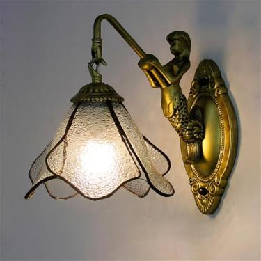 Imagem de Luminária de parede retrô americana, simplicidade mediterrânea, sala de estar, restaurante, quarto, estudo, vila, hotel, café, bar, corredor, cômoda, luz (F 1 luz)