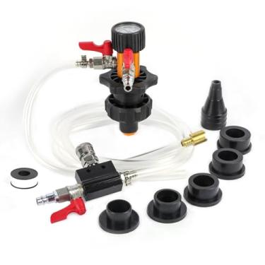 Imagem de MR CARTOOL Ferramenta de troca de anticongelante a vácuo para tanque de água, kit de recarga a vácuo de sistema de resfriamento universal, ferramenta de refrigeração de enchimento a vácuo com