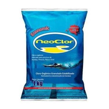 Imagem de Cloro p/ Piscinas Granulado pacote 1kg Neoclor Economic