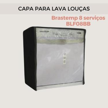 Imagem de Capa lava louças brastemp 8 serv. bfl08bb transparente flex - Clean Ca