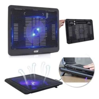 Imagem de Suporte Para Notebook 15,4  Base Com Cooler Metal Oberon Ventilação Ul