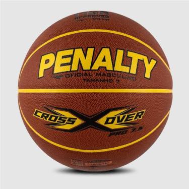 Imagem de Bola De Basquete Penalty Crossover PRO 7.9 - Oficial, 7, Marrom