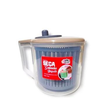 Imagem de Seca Salada Centrífuga Secadora De Folhas Manual - Cinza - Klizz