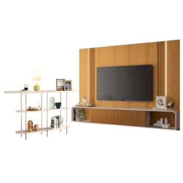 Imagem de Home Suspenso Empire Cinamomo Off White e Aparador Infinity Off White-