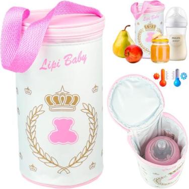 Imagem de Porta Mamadeira Bolsa Térmica Impermeável Compatível com Todas as Mama
