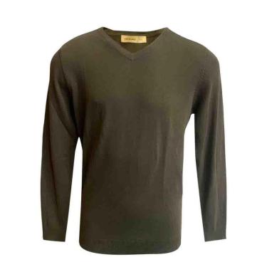 Imagem de Sueter Hering Masculina Básica Em Tricô Verde-Masculino