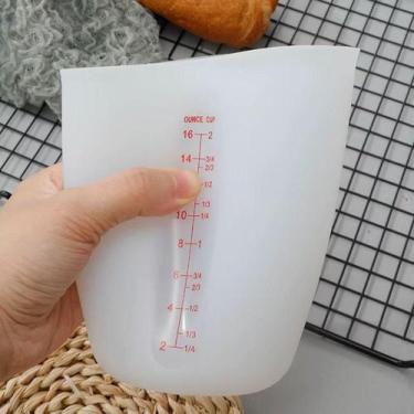 Imagem de Jarra Medidora 500ml Silicone Flexível Multiuso Culinária - Yeet