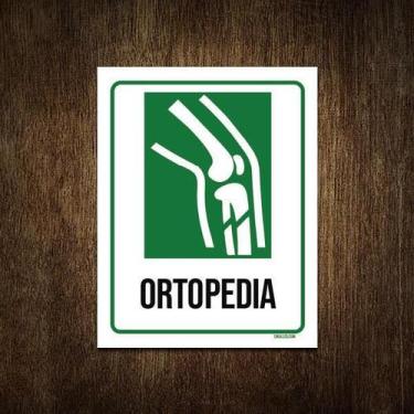 Imagem de Placa Sinalização Hospitalar Ortopedia 18X23 - Sinalizo