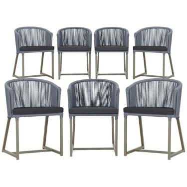 Imagem de 6 Cadeiras de Jantar Área Noronha em Alumínio