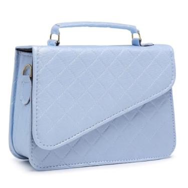 Imagem de Bolsa Lolita Pequena Clutch (Azul Matelassê)