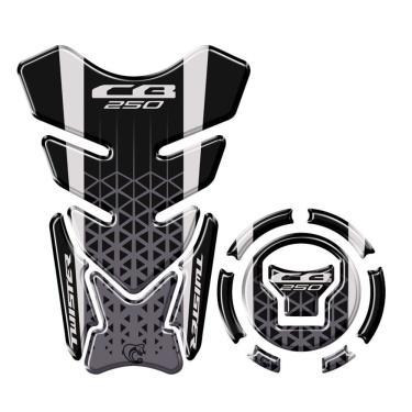 Imagem de Kit Protetor Tanque Adesivo Moto Honda Twister Ano 2022/23 Preto