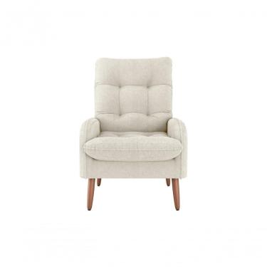 Imagem de Poltrona Cadeira Descorativo Nantes Original Premium Boucle Bege Matrix