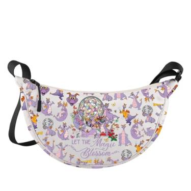 Imagem de WZMPA Bolsa tiracolo Figment Dragon Figment Fans Gift Figment Shoulder Bag Figment Merchandise, Figment Blossom-jzb