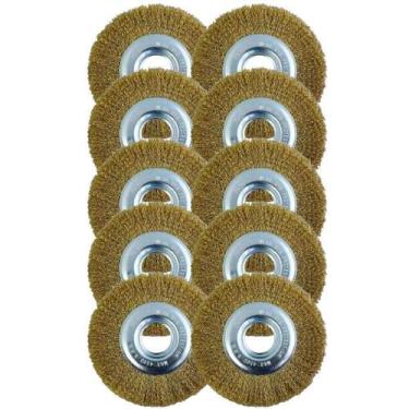 Imagem de Escova de Aço Circular 6 POL X 7/8 POL 10 Unidades para Esmeril MTX - 
