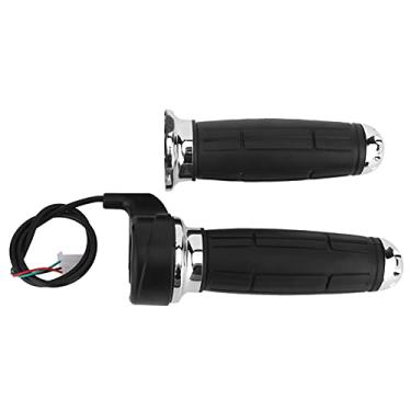 Imagem de Aperto do acelerador galvanizado Apertos do punho do acelerador universal sem deslizamento Design Ajuste suave para bicicletas elétricas Scooters Triciclos Material de borracha