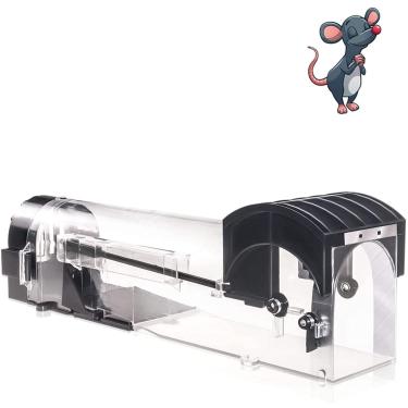 Imagem de IIWEY Armadilhas Para Ratos Sem Crueldade, 12" Ampliadas, Vivas Que Não Matam Esquilos, Reutilizáveis Capturar E Soltar Ratos, Adequadas Animais De Estimação Crianças Funcionam (1)