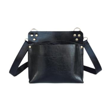 Imagem de FashionCha Bolsa de Ferramentas de Cabeleireiro, Tesoura, Grande Capacidade, Bolsa de Ferramentas de Barbeiro Profissional, Bolsa de Viagem para Cabeleireiro, Preto, Tamanho real