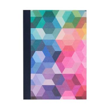 Imagem de Erin Condren Agenda mensal B6, calendário de 18 meses (julho de 2025 a dezembro de 2026), diário compacto de tamanho B6, design plano, capa de linho hexagonal elegante, livro de calendário com notas