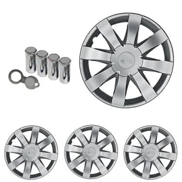 Imagem de Jogo Calota Aro 15 Sandero Logan 2015 2016 + Selo Resinado + Tampa Ventil Antifurto