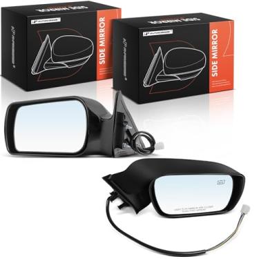 Imagem de A-Premium Par (2) espelhos retrovisores elétricos do lado do motorista e do passageiro - compatível com Toyota Avalon 2000 2001 2002 2003 2004 - Espelho retrovisor externo externo preto não dobrável