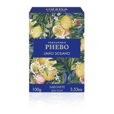 Imagem de Kit c/ 2 Sabao em barra Phebo Cremoso Limao Siciliano 100g
