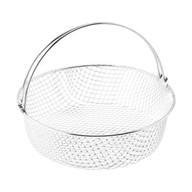 Imagem de Fenteer Air Fryer Basking Mesh Bash Bash Substituy Substituto Vaporer Besta de cesta mais nítida para frutas Fristed Food Chicken Kitchen Cafe