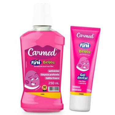 Imagem de Kit Gel Dental Beijos 70g + Enxaguante Bucal Beijos 250ml - Cimed