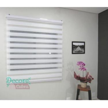Imagem de Persiana Double Vision Sunny 180Larg X 220Alt Branca (Bandô) - Topflex