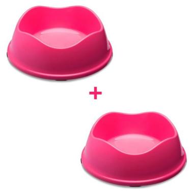 Imagem de Kit 2 Potes Comedouro Bebedouro Ração Água Gato Pet 550ML - Stark Pet,