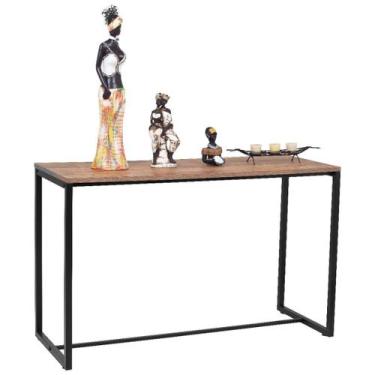 Imagem de Aparador Para Sala De Jantar Estilo Industrial Preto Fosco - HomeFull