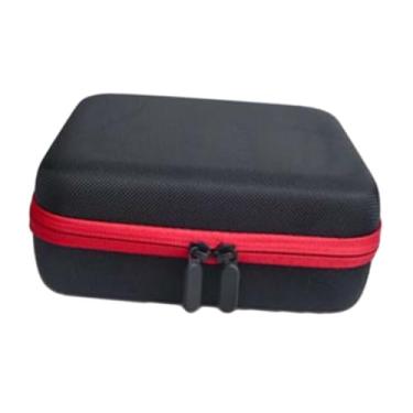 Imagem de FytStycale Caixa de dados, bolsa para dados, jogo de RPG, alça portátil, comporta 70 dados poliédricos com bandeja removível com fendas e caixa de armazenamento, Vermelho