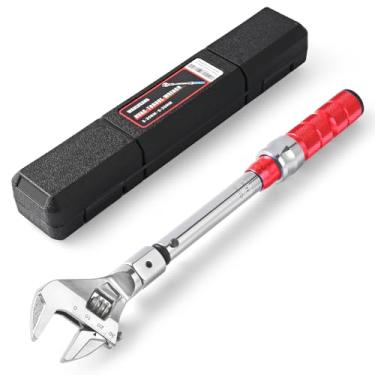 Imagem de wanlvkang Chave de torque ajustável, extremidade aberta, 5 a 30 Nm, 30 mm, chave de torque de extremidade aberta com clique e cabeça mutável para sistema de refrigeração e mini divisão Hvac (vermelho)