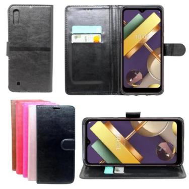 Imagem de Capa Capinha Carteira LG K22 Flip Case Colorida Preta - Mustangshop, P