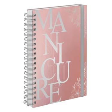 Imagem de Agenda Comercial Plus 2026 Manicure Flores Rosê e Prata