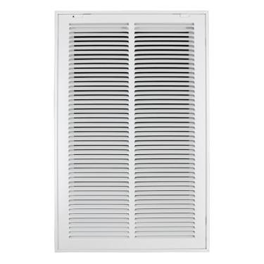 Imagem de Howeall 40,6 cm L x 63 cm A [Tamanho da abertura do duto] Grade de filtro de ar de retorno de aço - Face/porta removível para filtros de 2,5 cm - Grelha de cobertura de ventilação HVAC - Branca