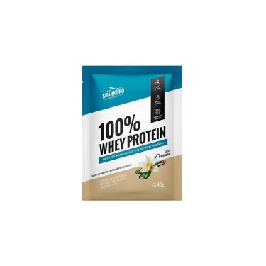 Imagem de Whey Protein 100% Sabor Baunilha 40g Sachê 1 Unidade Shark-Unissex