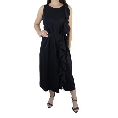 Imagem de Vestido Feminino Jumaniy Midi Preto - J22090-Feminino