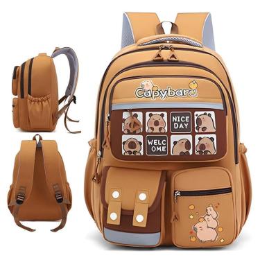 Imagem de Mochila Capivara Impermeável Escolar Grande Infantil Adulto