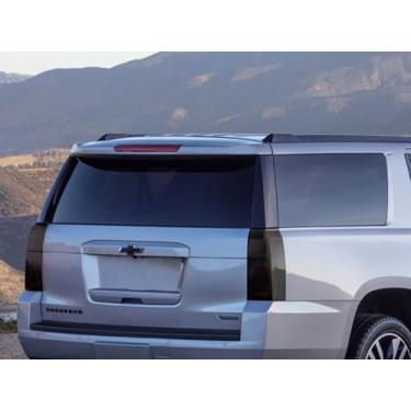 Imagem de Rvinyl Kit de cobertura de película pré-cortada de luz traseira em fumaça blackout compatível com Chevrolet Suburban 2015-2020 - parte traseira adesiva
