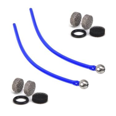 Imagem de Tucool Racing Kit de substituição de canhão de espuma – Tubo de sucção de silicone de 24 cm com 2 bolas de filtro de aço inoxidável e filtro de malha, conector de cobre atualizado, serve na maioria