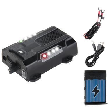 Imagem de Repelente ultrassônico de roedores para motores de carros, uso interno externo 1 PK repelente de mouse para carros com 6 luzes estroboscópicas, dissuasor de ratos para veículos, caminhões, trailers
