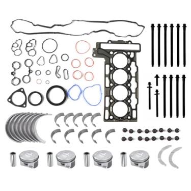 Imagem de INGKAN Kit de reparo de motor N14 com pistões serve para Mini R55 R56 R57 R58 R59 Clubman Cooper Cabrio 1.6L Turbo N14B16A N14B16C Motor OE 11127586908 11127595138 11127567567 877