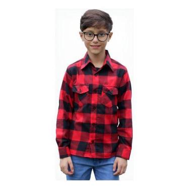 Imagem de Camisa Flanela Xadrez Cowboy Infantil E Juvenil 1 Ao 16. - Maximus, Ve