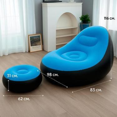 Imagem de Sofá Inflável Compacto Ideal Para Dormir Em Viagem - Relet