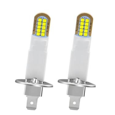 Imagem de Ruiandsion Farol de neblina LED H1 AC6-30V sem polaridade 6000K branco super brilhante 2020 20SMD chip para atualização de carro pacote com 2 lâmpadas