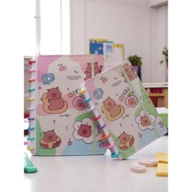 Imagem de Caderno de Disco inteligente Capa Dura Capivara Disco B5 e A5 com 80 f